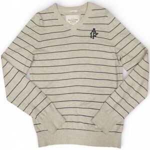 ABERCROMBIE & FITCH LIGHTWEIGHT MUSCLE FIT SWEATER STRIPED SIZE XXL